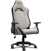 Trust GXT 723 Ruya Gaming-Stuhl – Bequemer Stoffbezug – Beige