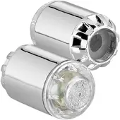 INFACTORY 2 Dynamo-LED-Wasserhahnaufsätze zur Temperaturkontrolle, 3 Farben
