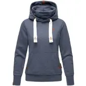 NAVAHOO Damen Kapuzensweatshirt Weicher Hoodie mit dicken Tunnelzugkordeln & Kapuze Raniaa