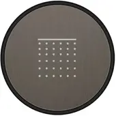 Gessi Hi-Fi Bedientaste-Abdeckung Regen, SP04254707, Farbe: Metall Schwarz gebürstet PVD
