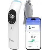 Newgen medicals Medizinisches 3in1-Infrarot-Thermometer, App, Oberflächen-Messung