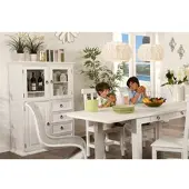 1a Direktimport Mexico Highboard aus der Serie Weiß/Antik, Pinie massiv