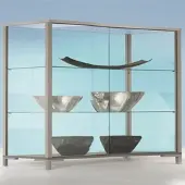 BST Verkaufsvitrine 150 cm breit mit Schiebetüren