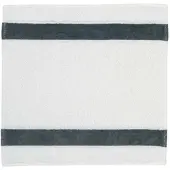 Feiler Handtücher Exclusiv mit Chenillebordüre Seiftuch 30x30 cm | grau - grau