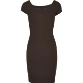 Urban Classics Geripptes Kleid mit freien Schultern Damen
