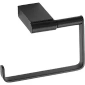 BRILLANTBAD BERO Papierrollenhalter ohne Deckel Messing Schwarz 131x90x75 mm für Bad & WC >> zum Bohren