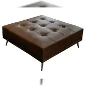 KAWOLA HOCKER WIOLO Dunkelbraun Leder