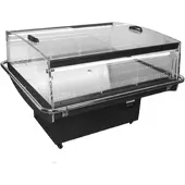 Tefcold Impuls-Kühlinsel in schwarz PDC126 VS SL LED 408l Schwarz / Glas
