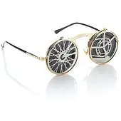 Buttinette Brille "Steampunk", gold