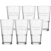 Luxentu Trinkglas EVENT 330 ml Name horizontal 6 Stück