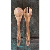 Grün & Form Olivenholz Salatbesteck "Provence" 30 cm