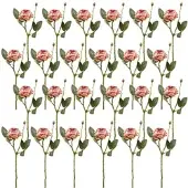 Creativ Green künstliche Pflanze Rose, 45cm, altrosa, 24er Set