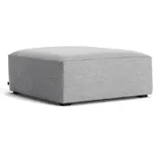 HAY - Mags Soft Ottoman S01 (XS), hellgrau (Hallingdal 130) / Nähte: beige (Filzgleiter)