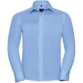 Russell Collection Klassisches bügelfreies Hemd  Langarm, bright sky, 3XL