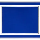 BI-Office umweltfreundliche Filztafel Earth, Pinnwand, mit Aluminiumrahmen, 200 x 100 cm, blau