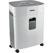 Dahle Aktenvernichter PaperSAFE 260, Partikelschnitt 4 x 12 mm, P-4, 25 l, 1-12 Blatt Schnittleistung, mit Rollen, grau
