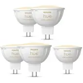 Philips Hue White Ambiance MR16 LED-Lampe 400lm, 5er Pack