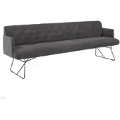 KAWOLA ESSZIMMERBANK CHARME Grau Cord
