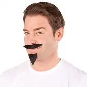 Buttinette Bart "Musketier", schwarz