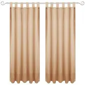Bestgoodies Dekoschal Ellen Schlaufen Blickdicht 2er Pack - 140x225 cm Sandgrau