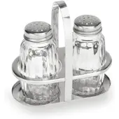 Playflip 20x Salz und Pfeffer Menage Edelstahl 10 cm