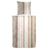 Möbel Kraft Bettwäsche-Set , braun , Maße (cm): B: 155 H: 1
