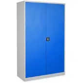 Ceha Flügeltüren- und Stahlschrank Ultra 195 x 120 x 60 cm mit Türen in RAL5010 (enzianblau)