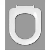 Haro WC-Sitz Stream 520749 weiss, ohne Deckel, Edelstahl Scharniere