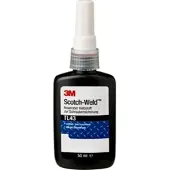 3M Scotch-Weld Anaerober Klebstoff zur Schraubensicherung TL43, Blau, 50 ml