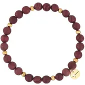 Tamaris Armband "Schmuck Geschenk Edelstahl Armkette", gelbgoldfarben, braun, braun, Armbänder, Damen, 18cm, Edelstahl, Armband, mit verschiedenen Farbsteinen oder Glasperlen