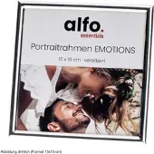 Alfo. Emotions 13x13 cm silber-glanz Porträtrahmen