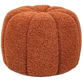 Möbel Kraft Pouf , rot , Maße (cm): B: 50 H: 38