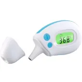 Newgen medicals Medizinisches Mini-Infrarot-Fieberthermometer für Ohr- & Stirnmessung