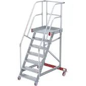 Euroline 513 Wartungsbühne 60° 1000mm Stufenbreite 7 Stufen Alu gerieft