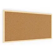 Allboards Pinnwand, Korktafel 80×40 cm, Naturholzrahmen