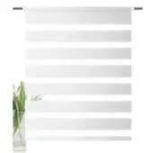 Schmidt Doppelrollo HOME WOHNIDEEN "STRIPES" Gr. 4, weiß, B:70cm H:150cm, Polyester, Rollos, Doppelrollo