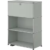 USM United Soft USM Haller E Regal Highboard mit Licht Lichtgrau