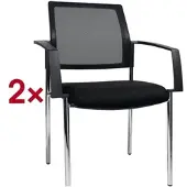 Topstar 2er-Set Besucherstuhl »BtoB 10« schwarz, 48x47 cm