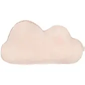 Nobodinoz Dekokissen L1N0 Embroid. Cloud Cushion French Linen Mauve Pink (50 x 28 cm)