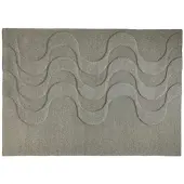 Möbel Kraft Handtuft-Teppich ¦ grau ¦ Wolle ¦ Maße (cm): B: 120