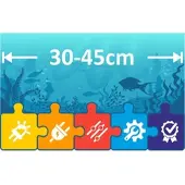 LEDaquaristik GmbH aquaLUMix LED Aufsatzleuchte für 30 bis 45cm Aquarium Beleuchtung | Komplett-Set