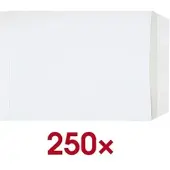 STEINMETZ 250 Versandtaschen C4 ohne Fenster, Haftklebung weiß, 32.4x22.9 cm