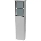 JEHOKA 40249045 - Edelstahl-Säule B 4.2, 1 Schalter, 1 Steckdosen