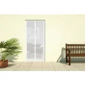 CULEX Magnet Lamellenvorhang DELUXE 100x220cm weiss 101380101-VH