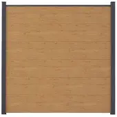MR-Zaun Nova Einzelprofil PVC, Asteiche Natur