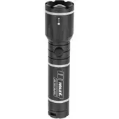 Holex LED-Taschenlampe mit Batterien, schwarz