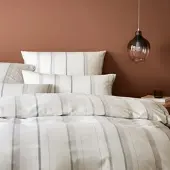 Elegante Soft-Flanell Bettwäsche Edinburgh creme 140x200 cm + 70x90 cm - beige