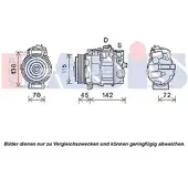 AKS Kompressor Klimaanlage DASIS 852713N für Mercedes-Benz R