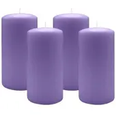 Kopschitz Kerzen 2er Set Adventskranzkerzen Veilchen Ø 100 x 300 mm