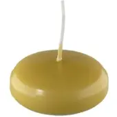 Kopschitz Kerzen Schwimmkerzen Mustard Senf 32 x Ø 80 mm, 8 Stück